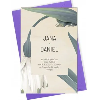 Svatební dekorace Reklas Svatební oznámení bledule