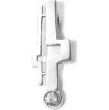 Šperk Stříbrný přívěsek čirý zirkon - 3320 (Stříbrný přívěsek se zirkonem)