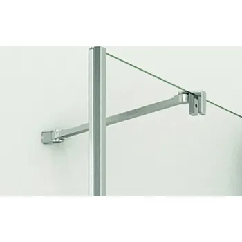RONAL DIVERA Rohová vzpěra, zeď - sklo, chrom, délka500mm aluchrom D22EV1.10.500