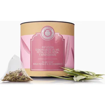 Čaj LA CHINATA Čajová Směs Olivový List, Okvětní Lístky Růže A Borůvka