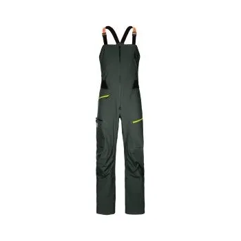 Snowboardové kalhoty Ortovox 3L DEEP SHELL BIB PANTS W green pine XS; Zelená kalhoty + DÁREK DLE VÝBĚRU!