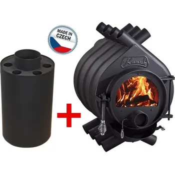Krbová kamna Kamna Kanuk 0 (6 kW) + Výměník 120 mm 500 mm + nářadí Kanuk zdarma!