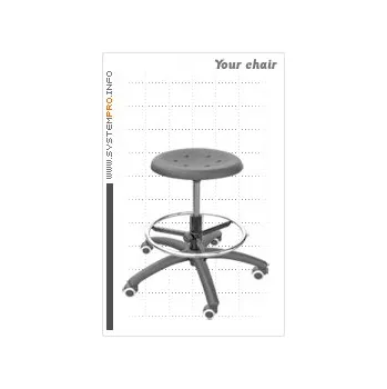 Ergolinia Průmyslová židle SYSTEM PRO BLACK 1A+2A+3A+4A+5C