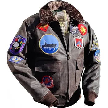 Moto bunda Letecká kožená bunda Top gun Maverick - S