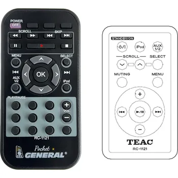 TEAC RC-1121 - dálkový ovladač duplikát