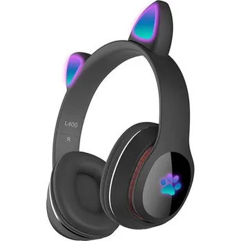 MG Bezdrátová sluchátka s kočičíma ušima L400 Sluchátka MG Bezdrátová sluchátka s kočičíma ušima L400