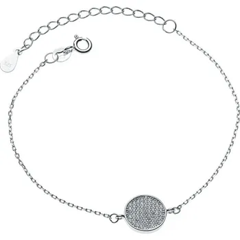 Náramek Dámský stříbrný náramek kolečko