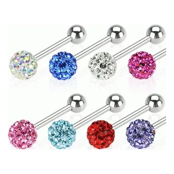 Piercing Steel Edge piercing v jazyku 1003 Barva: Růžová