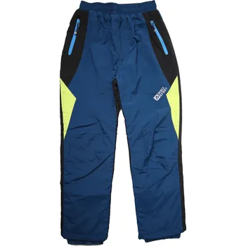 Chlapecké kalhoty Chlapecké petrolejové zateplené šusťákové kalhoty WOLF B2272 Velikost: 104