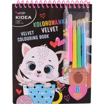 omalovánky Sametové omalovánky 6 listů, Kočička