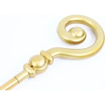 Karnevalový doplněk Berle/hůl mikulášská zlatá 185cm skládací