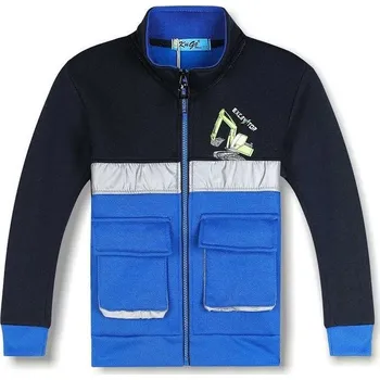 Chlapecká mikina Chlapecká bavlněná mikina Kugo, teplá - Bagr, vel. 104