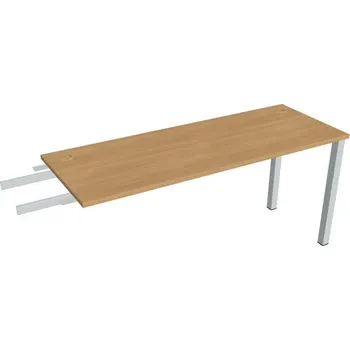 Kancelářský vozík HOBIS přídavný stůl do úhlu - UE 1600 RU, hloubka 60 cm, dub + doprava zdarma