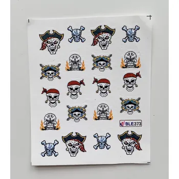 Vodolepky na zdobení nehtů - Lebky BLE373