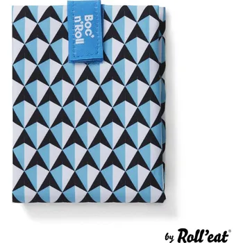 Sáček na potraviny Rolleat Eko Obal Na Svačinu Boc'n'Roll - Tiles Blue