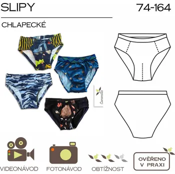 Nit Tištěný střih chlapecké slipy