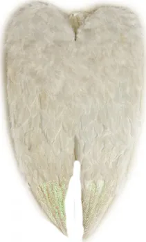 Karnevalový doplněk Decoled Andělská křídla na záda bílá 43 x 80 cm