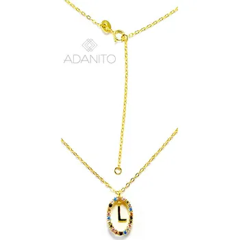 Náhrdelník Pozlacený stříbrný náhrdelník písmeno L