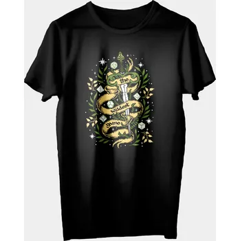 Příslušenství k deskovým hrám Mr. Meeple Tričko s herním motivem - The Wildest Game - černé - Unisex L