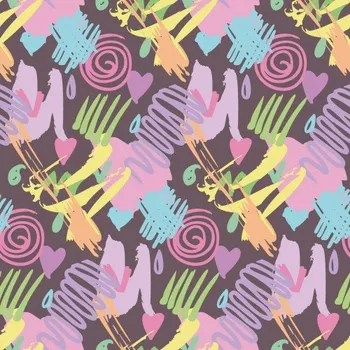 Impregnovaná látka kočárkovina, abstraktní vzor č.70, látka, metráž