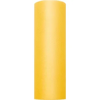 Svatební dekorace Tyl, žlutá, 0,15x9m