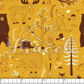 Microfibra, Zvířátka v lese na hořčicové