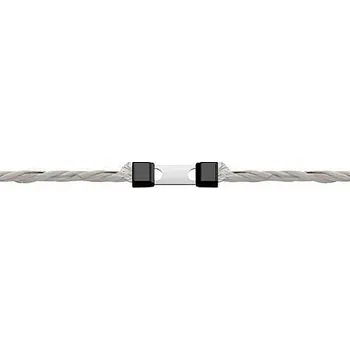 Ohradník Spojka na lano Litzclip do 6 mm přímá - balení 5 ks