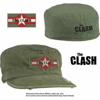 Čepice Merch The Clash: The Clash Unisex Military Cap: Star Logo (distressed) (large) L
