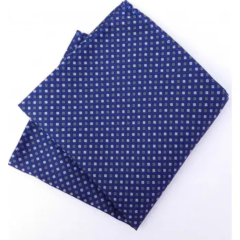 Pánské sako HEDVA ČESKÝ BROKÁT Kapesníček ČH 409 kostička modrá/zelená KRB