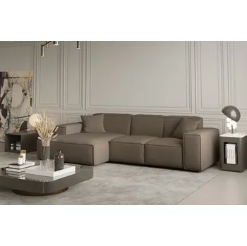 Sedací souprava Rohová sedací souprava Luga - Hnědá Varianta: Levá