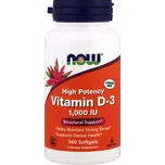 Now Foods VITAMIN D3, 1000 IU, 360 SOFTGEL KAPSLÍ - Now® Foods EXP. 3/2025