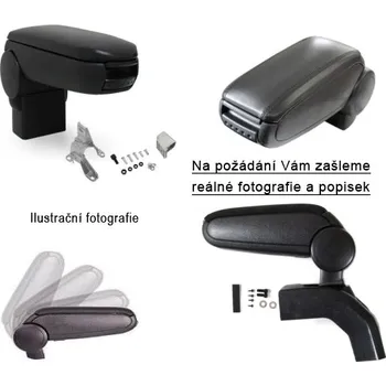 Loketní opěrka Loketní opěrka VW PASSAT B5 (Šedá Barva, Textilní potah opěrky)