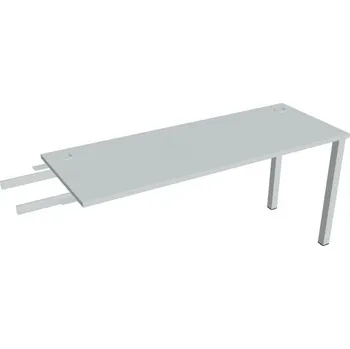Kancelářský vozík HOBIS přídavný stůl do úhlu - UE 1600 RU, hloubka 60 cm, šedá + doprava zdarma