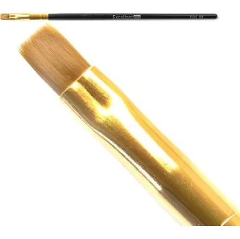 Kosmetický štětec Štětec na gel plochý č.6 , černý