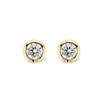 Náušnice Zlacené náušnice TI SENTO se zirkony 7597ZY