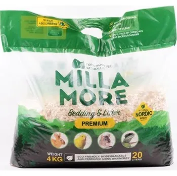 Podestýlka pro hlodavce Milla More MillaMore Podestýlka hlod. štěpky osika Premium 20 l