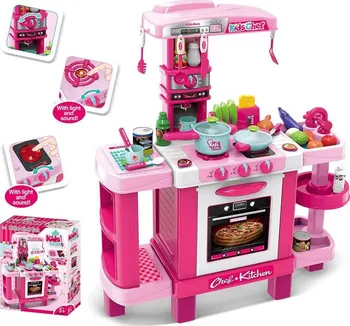 Dětská kuchyňka Baby Mix Dětská kuchyňka + příslušenství růžová