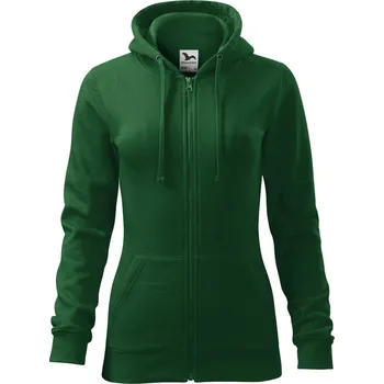 Dámská mikina Malfini Trendy Zipper Dámská mikina 411 lahvově zelená XS