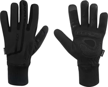 Cyklistické rukavice Force X72 zimní rukavice černé M