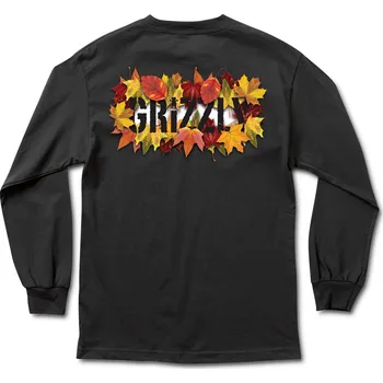 Pánské tričko grizzly Pánské triko seasonal stamp ls tee black