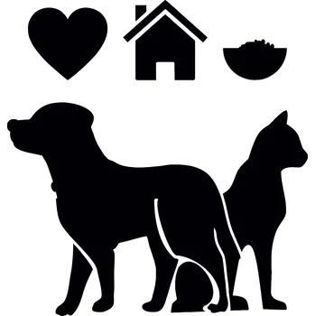 Výtvárné potřeby ARTEMISS Kočka a pes - plastová šablona 436 Rozměr: E 29x29cm