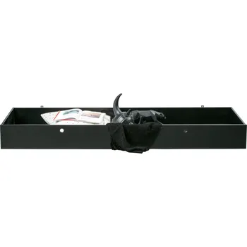 Dětská postel WOOOD Černá borovicová zásuvka k posteli Leone 197 x 82 cm