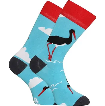 Pánské ponožky Veselé bambusové ponožky Dedoles Čáp černý (D-U-SC-RS-C-B-1549) M Možnost vrácení zboží ZDARMA do 120 dnů!