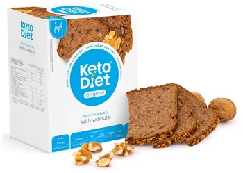 Keto dieta KetoDiet Proteinový chléb s vlašskými ořechy 7 porcí