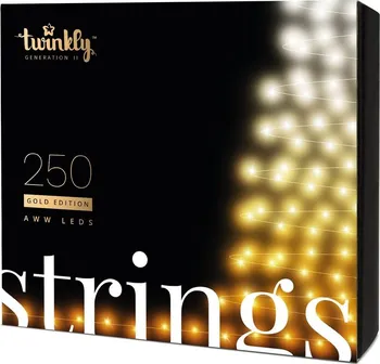 Vánoční osvětlení Twinkly TWS250GOP-BEU řetěz 250 LED teplá/studená bílá