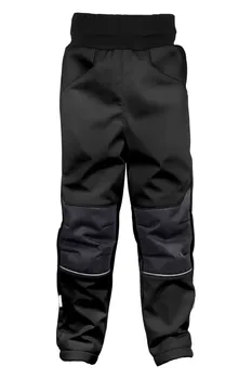 Chlapecké kalhoty WAMU Softshellové kalhoty zateplené černé