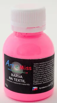 Speciální výtvarná barva Artemiss Barva na tmavý textil 70 g neonově růžová
