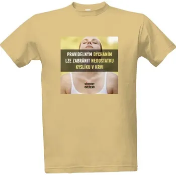 Tričko s potiskem Pravidelné dýchání pánské