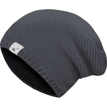 Čepice UNUO DĚTSKÁ ČEPICE PLETENÁ WARM ŠEDÁ, velikost S - L Velikost: S, Vzor: Šedá