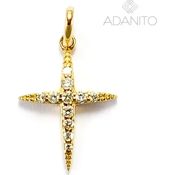 Přívěsek Zlatý briliantový přívěsek křížek